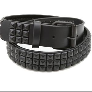 Black studded belt
